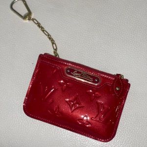 Louis Vuitton Red Vernis Cles - Key/Coin Purse